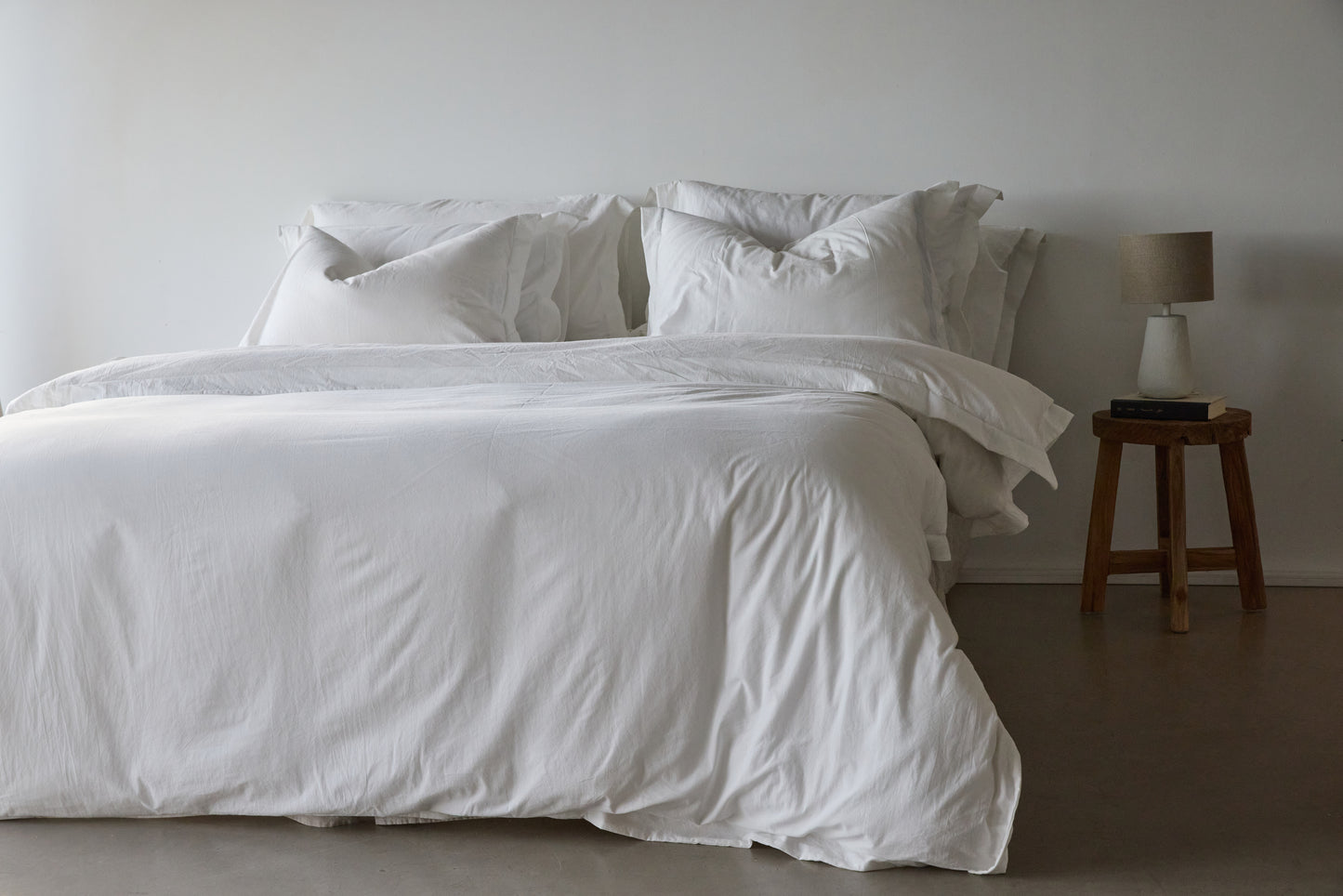 Stone Washed Cotton Duvet Cover Set