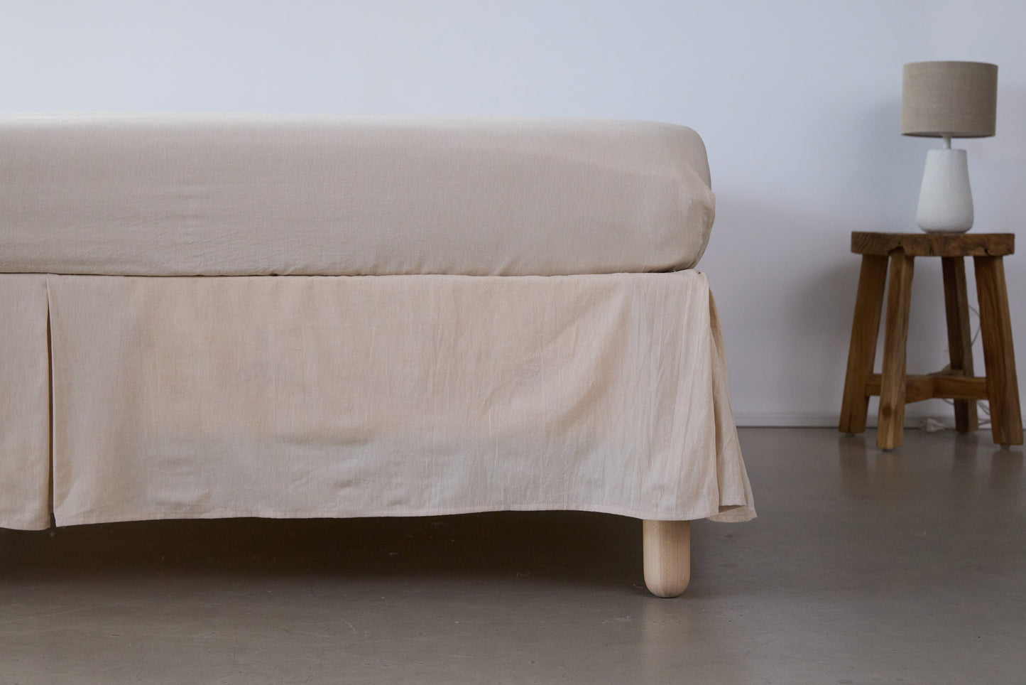 Stone Washed Cotton Bedskirt