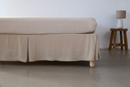 Stone Washed Cotton Fitted Sheet