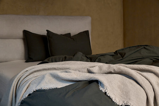 Stone Washed Cotton Duvet Cover Set